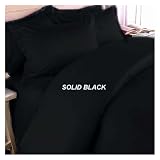 300TC Egyptian Cotton FULL QUEEN BLACK SOLID DUVET COVER BY MARRIKAS by Marrikas
