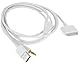 USB iphone 4 4s 3G 3Gs data cable with USB + AUX Audio 3.5mm output (White) charge and Audio output using one cable (Play Music with Car / home Hi-Fi without FM Transmitter)