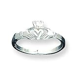 Sterling Silver Claddagh Antiqued Love Ring