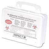 Bloodborne Pathogen Clean Up Kit in Plastic Case, Wall Mountable (UNS03082) Category: First Aid Kits