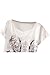 Cutiefox Women's Summer Casual Loose Animal Print Tshirt Tees Tops, One Size, Elephant
