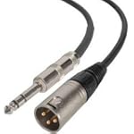 Dayton Audio CAXM-25N XLR-M To 1/4" TRS Cable 25 ft.