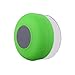 ZPS Wireless Mini Waterproof Bluetooth Suction Shower Car Handsfree Mic Speaker (Green)