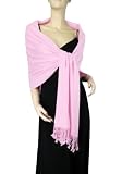 Pure Pashmina Shawl Light Pink 3 Ply