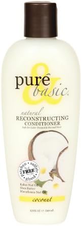 New - Pure and Basic Reconstructing Coconut Natural Conditioner - 12 fl oz
