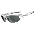 Oakley Fast Jacket Men's Photochromic Transitions Solfx Lifestyle Sunglasses w/ Free B&F Heart Sticker Bundle - Polished White/Clear Black Iridium