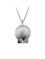 Sterling Silver High Polished Shell with Box Chain