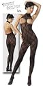 Mandy Mystery line Catsuit busenfrei schwarz S-L
