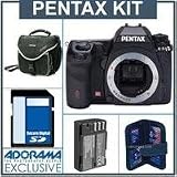Pentax K-5 Digital SLR Camera Body Kit - Black - with 8GB SD Memory Card, Spare DL-I90 Type Battery, Slinger Camera Bag, Digital Memory Case