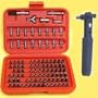Anytime Tools 101 piece Tamper Proof/Security Screwdriver Bits and 1/4" Square/Hex Reversible Mini Ratchet