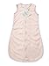 SwaddleDesigns Baby Velvet Sleeping Sack, Pastel Pink with Pink Trim, 6-12 Months, Wearable Blanket with 2-Way Zipper