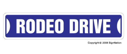 Childrens Toyshop  Sporting Goods : RODEO DRIVE -Street Sign- beverly hill california gift