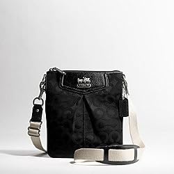 Coach Madison Op Art Signature Crossbody Messenger Bag Swing Pack 43430 Black