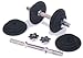 80 lb. Adjustable Dumbbell Set with Black Plates