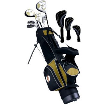PowerBilt Golf Junior Golf Club Set Gold Left Handed