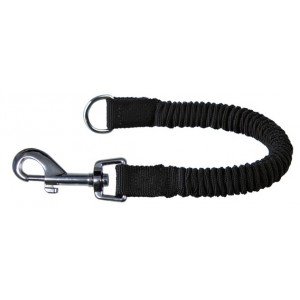 Laisse Chien Amortisseur de choc, M-L: 33 cm/20 mm, noir Laisse Chien Amortisseur de choc, M-L: 33 cm/20 mm, noir