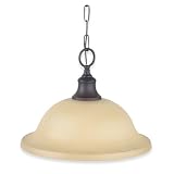 Royce Lighting RP800DW/1-27 Fairlawn Downlight Pendant Peruvian Bronze with Sepia Tinted Globe