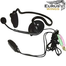 Cyber Acoustics AC-644 Behind the Neck Stereo Headset AC-644 with Boom Microphone + Absolutely Free Labtec Verse 303 Desktop Omni Directional Microphone