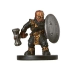  D & D Minis: Gold Dwarf Soldier # 5 - Under Dark