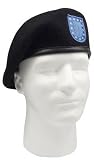 4919 ''INSPECTION READY'' BLACK BERET W/FLASH SIZE 7 3/4