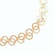 14k Gold Double-Strand Circle Necklace- 16"