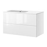 GODMORGON/ NORRVIKEN 洗面台（引き出し×2） Sb / ホワイト[イケア]IKEA(S39879545)