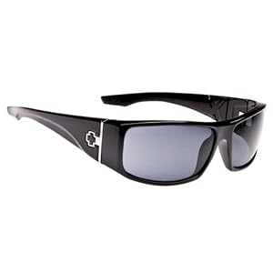 Spy Optic Cooper XL Sunglasses - Shiny Black w/ Grey Lens