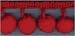Pom Pom Fringe 3/4 Inch Wide 8 Yds.-Red
