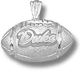 Duke Blue Devils Duke Football Pendant - Sterling Silver Jewelry