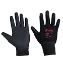 2 PAIRS PU Coated Precision Work Gloves Size 9 (L - Large). Ideal for DIY, Gardening, Workshop, Garages and Professionals. Cleaning Accessories Powered by TheChemicalHut