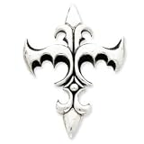 Sterling Silver Antiqued Gothic Pendant - JewelryWeb