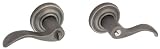 Baldwin 5255264ENTR Satin Chrome Images Wave Style Keyed Entry Door Lever Set with the Emergency Exi