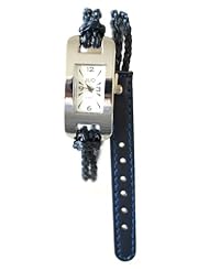 Navy Blue Petite Adult Women, and Teen girls Bracelet Wrap Watch 6" to 7"