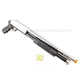 AS69 CHROME AIRSOFT PUMP SHOTGUN REPLICA TOY GUN