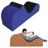Zerk GLX Extra Large Game Lounge Video Game Chair (Blue) (25.75"H x 24"W x 63"D)