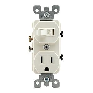 Ton S03-05225-0as Combination Device Switch and Receptacle by Leviton