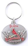 St. Louis Cardinals Oval Pewter Keychain