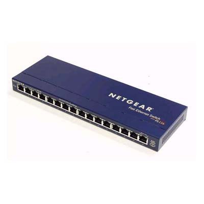 NETGEAR Prosafe 16 Port 10/100 Desktop Switch With 8 Port Poe Auto-Negotiation Auto-Uplink