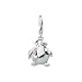 14K White Gold 0.02 ct. Diamond Penguin Charm