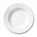 WHITE HALF-LACE RIM SOUP PLATE