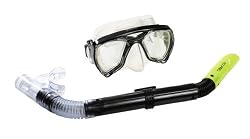 Dolfino Silicone Dual Lens Mask with DT Radial Flex Snorkel in Blue