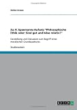 Zu: R. Spaemanns Aufsatz ''Philosophische Ethik oder: Sind gut und b�se relativ?''