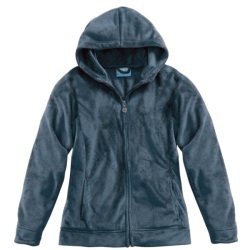 Womens Silken Fleece Jacket Slate Blue