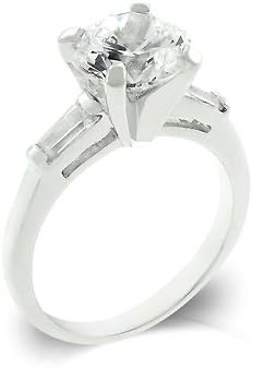 GT Design Classic Triple White Engagement Ring