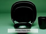 Fusion Black Squared Dinner Plates - Set of 6 by Ten Strawberry Street
