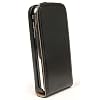 Genuine Leather Vertical Flip Case for Apple iPhone 3G / 3GS - Black