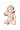 engelfigur.com - Alterras - Alabaster-Gussmasse-Figur: Kleiner Engel begr��end (HxB: 7x5cm)