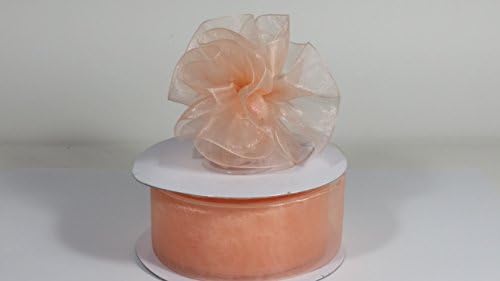 1 1/2" Organza Pull Bow - 25 Yards (Light Peach)