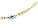 14K Two-Tone Gold Bracelet - 7