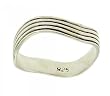 Sterling Silver Wavy Thumb Ring Antique Finish